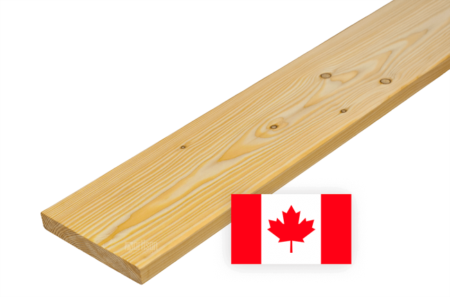 Fasádní obklady - hoblovaná prkna 21x145x5180 s fází, Kanadský modřín, kvalita AB