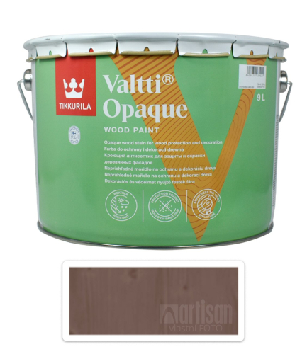 TIKKURILA Valtti Opaque - polomatná krycí barva na dřevo 9 l Q671