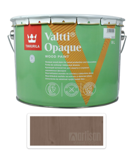 TIKKURILA Valtti Opaque - polomatná krycí barva na dřevo 9 l Q677