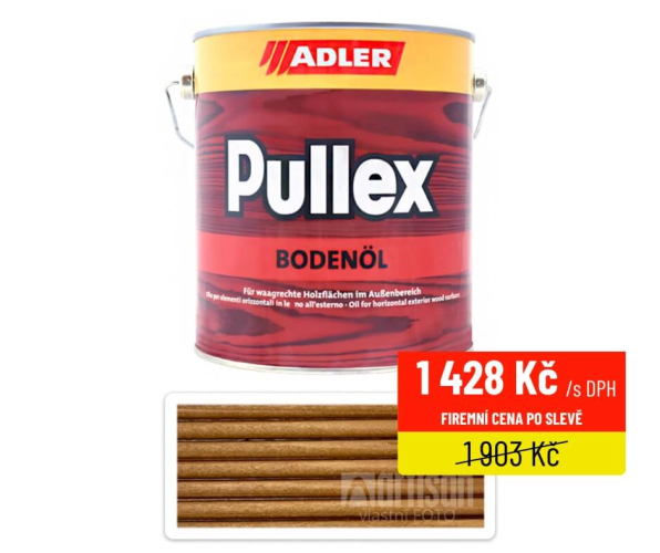 ADLER Pullex Bodenöl - terasový olej 2.5 l Java - akce