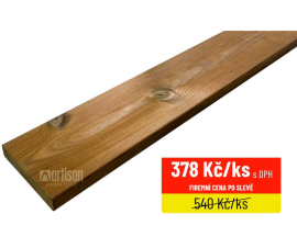 Fasádní obklady - hoblovaná prkna SHP 19x92x3000 ThermoWood® borovice, TD 212°C