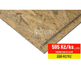 OSB deska 10x1250x2500 - bez pero/drážky