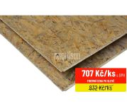 OSB deska 25x675x2500 - 4 PD (pero/drážka po celém obvodu desky)