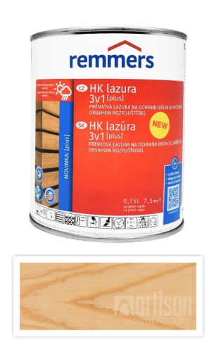 REMMERS HK lazura 3v1 Plus 0.75 l Bezbarvá