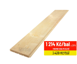 Palubky obkladové 14x121x4200 KP - Severský smrk, kvalita AB