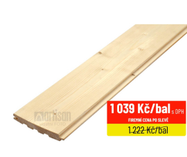 Palubky obkladové 16x121x4200 KP - Severský smrk, kvalita AB