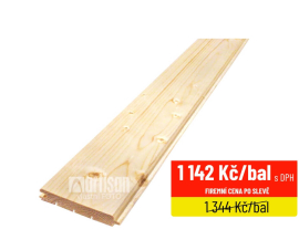 Palubky obkladové 19x121x4200 KP - Severský smrk, kvalita AB