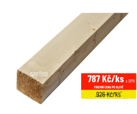 KVH hranoly NSi Smrk, délka 4000 - 100x100x4000