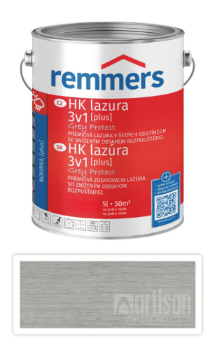REMMERS HK lazura Grey Protect Plus 5 l Platinově šedá