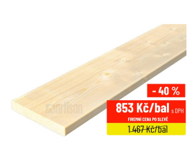 Prkna na plot severský smrk 18x95x4200, kvalita AB