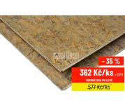 OSB deska 15x675x2500 - 4 PD (pero/drážka po celém obvodu desky)