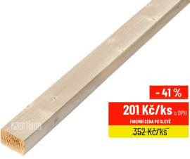 KVH hranoly NSi Smrk, délka 5000 - 40x60x5000