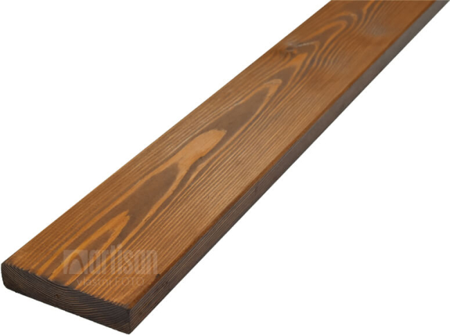 Plotovky dřevěné rovné odstín ořech 20x90